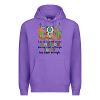 Purple i do not and will not fear tomorrow Premium Hoodie - MaliasSmallBusiness