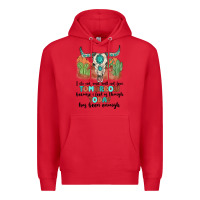 Red i do not and will not fear tomorrow Premium Hoodie - MaliasSmallBusiness