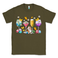 Army Green Easter wine glasses Easter Day Classic Tee - Neo Western