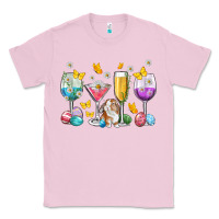 Bubblegum Pink Easter wine glasses Easter Day Classic Tee - Neo Western