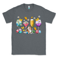 Charcoal Heather Easter wine glasses Easter Day Classic Tee - Neo Western