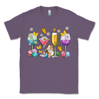 Lavender Easter wine glasses Easter Day Classic Tee - Neo Western