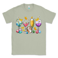 Matcha Easter wine glasses Easter Day Classic Tee - Neo Western