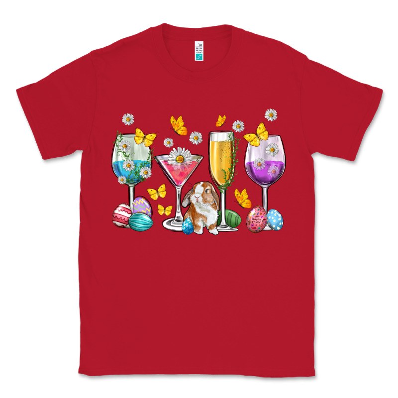Easter Wine Glasses Easter Day Classic Tee by Neo Western | Teevron