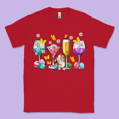 Easter Wine Glasses Easter Day Classic Tee Designed By Neo Western