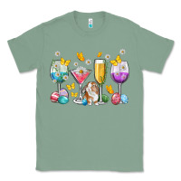 Sage Easter wine glasses Easter Day Classic Tee - Neo Western