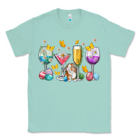 Seafoam Easter wine glasses Easter Day Classic Tee - Neo Western