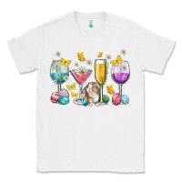 White Easter wine glasses Easter Day Classic Tee - Neo Western
