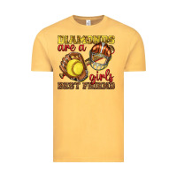 Vintage Mustard diamonds are a girls best friend softball Vintage Tee - texasbilliewilder
