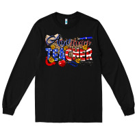 Black American Teacher Long Sleeve Tee - Neo Western