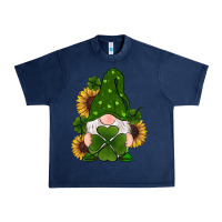 Navy st patricks day shamrock gnomes  sunflowers Urban Heavy Tee - RanaPortraitStore
