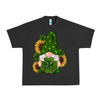Pigment Black st patricks day shamrock gnomes  sunflowers Urban Heavy Tee - RanaPortraitStore