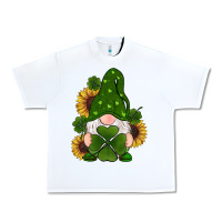 White st patricks day shamrock gnomes  sunflowers Urban Heavy Tee - RanaPortraitStore