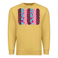 Antique Gold valentine's day brushstrokes Premium Sweatshirt - BarkalooDesign