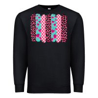 Black valentine's day brushstrokes Premium Sweatshirt - BarkalooDesign