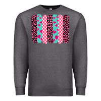 Charcoal Heather valentine's day brushstrokes Premium Sweatshirt - BarkalooDesign
