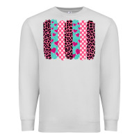 Dove Grey valentine's day brushstrokes Premium Sweatshirt - BarkalooDesign
