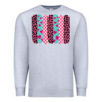 Heather Grey valentine's day brushstrokes Premium Sweatshirt - BarkalooDesign