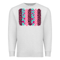 Oatmeal Heather valentine's day brushstrokes Premium Sweatshirt - BarkalooDesign