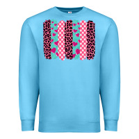 Ocean Blue valentine's day brushstrokes Premium Sweatshirt - BarkalooDesign