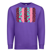 Purple valentine's day brushstrokes Premium Sweatshirt - BarkalooDesign