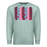 Seafoam valentine's day brushstrokes Premium Sweatshirt - BarkalooDesign