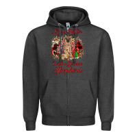 Charcoal Heather Christmas life is better with a german shepherd Zipper Hoodie - JahusDesignShop