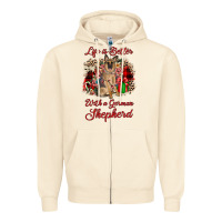 Sandshell Christmas life is better with a german shepherd Zipper Hoodie - JahusDesignShop