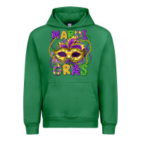 Emerald mardi gras mask Urban Hoodie - LillyAllenDesigns