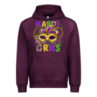 Mauve Wine mardi gras mask Urban Hoodie - LillyAllenDesigns