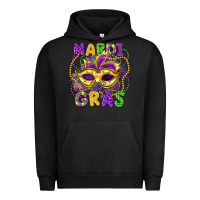 Pigment Black mardi gras mask Urban Hoodie - LillyAllenDesigns