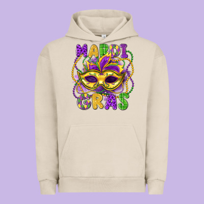 Mardi Gras Mask Urban Hoodie Designed By Lillyallendesigns