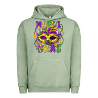 Pigment Oil Green mardi gras mask Urban Hoodie - LillyAllenDesigns