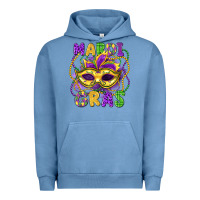 Pigment Pebble Blue mardi gras mask Urban Hoodie - LillyAllenDesigns