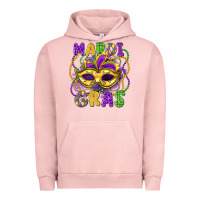 Pigment Salmon mardi gras mask Urban Hoodie - LillyAllenDesigns