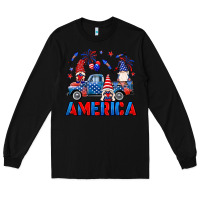 Black American truck gnomes Long Sleeve Tee - Neo Western