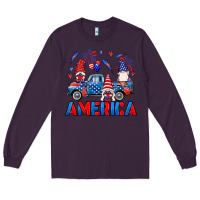Plum American truck gnomes Long Sleeve Tee - Neo Western