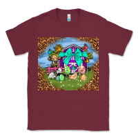 Burgundy Farm animal easter tumbler Easter Day Classic Tee - Neo Western