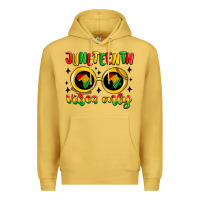 Antique Gold juneteenth vibes only Premium Hoodie - MaliasSmallBusiness