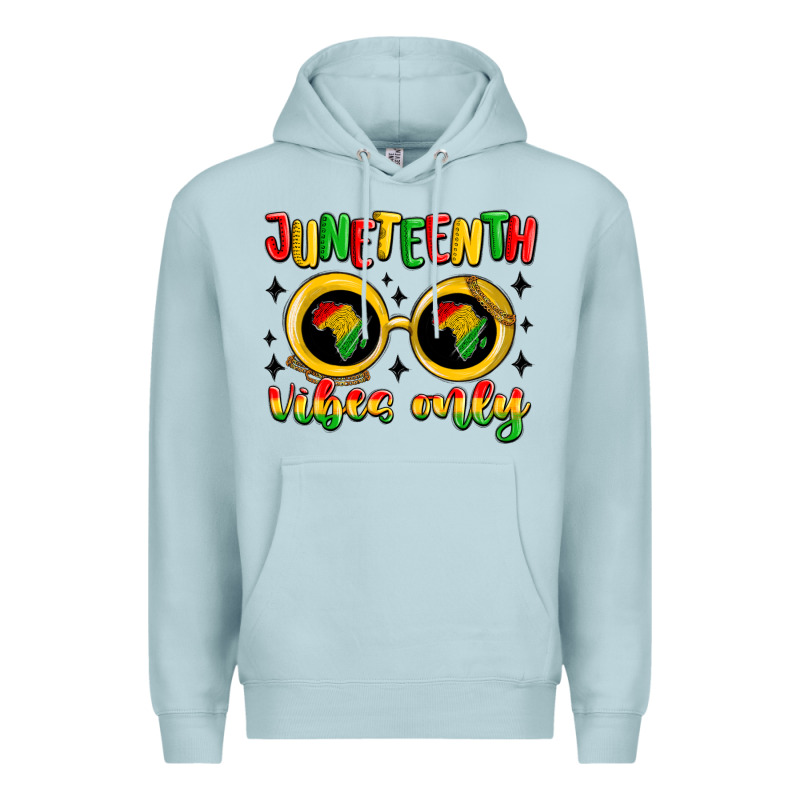 Juneteenth Vibes Only Premium Hoodie by MaliasSmallBusiness | Teevron