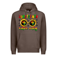 Coffee juneteenth vibes only Premium Hoodie - MaliasSmallBusiness