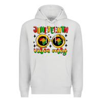 Dove Grey juneteenth vibes only Premium Hoodie - MaliasSmallBusiness