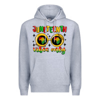 Heather Grey juneteenth vibes only Premium Hoodie - MaliasSmallBusiness