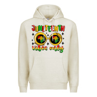 Oatmeal Heather juneteenth vibes only Premium Hoodie - MaliasSmallBusiness