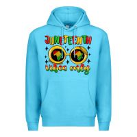 Ocean Blue juneteenth vibes only Premium Hoodie - MaliasSmallBusiness