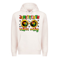 Pale Pink juneteenth vibes only Premium Hoodie - MaliasSmallBusiness