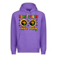 Purple juneteenth vibes only Premium Hoodie - MaliasSmallBusiness