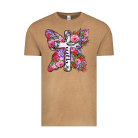 Vintage Camel faith butterfly cross Vintage Tee - Zillion Design Studio