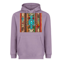 Lavender gemstone flowers arrow with leopards and serape Heavyweight Hoodie - Artiststas
