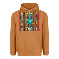 Meerkat gemstone flowers arrow with leopards and serape Heavyweight Hoodie - Artiststas